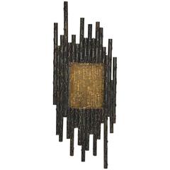 Large Brutalist Mid-Century Sconce Vintage, Germany 10