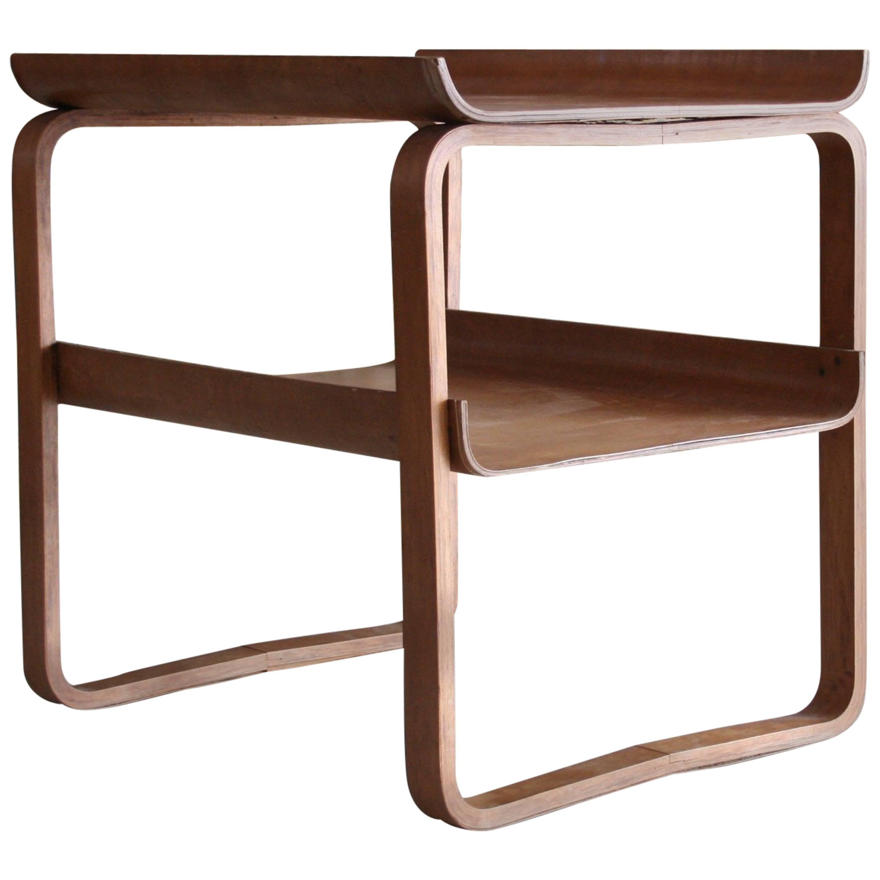 1930s Alvar Aalto Two-Tier Frame Table, Model Nos. 75/83 and 915 for Artek