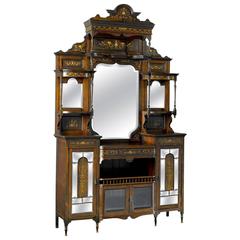 19th Century Inlaid Rosewood Etagere 4