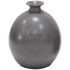 David Cressey Ceramic Vase, Glazed Purple, 1970s, Earthgender Ceramics