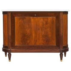 French Louis XVI Style Vintage Cuban Mahogany Bar