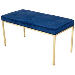 Clean Lined Brass Bench in the Manner of Edward Wormley for Dunbar