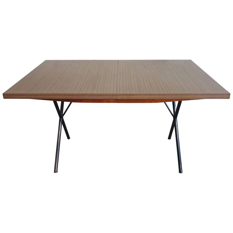 George Nelson Herman Miller Drop Leaf Gate Leg Dining Table Or Desk Early Mid Century George Nelson For Herman Miller X Leg Dining Table
