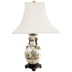 Antique Chinese Glazed Table Lamp