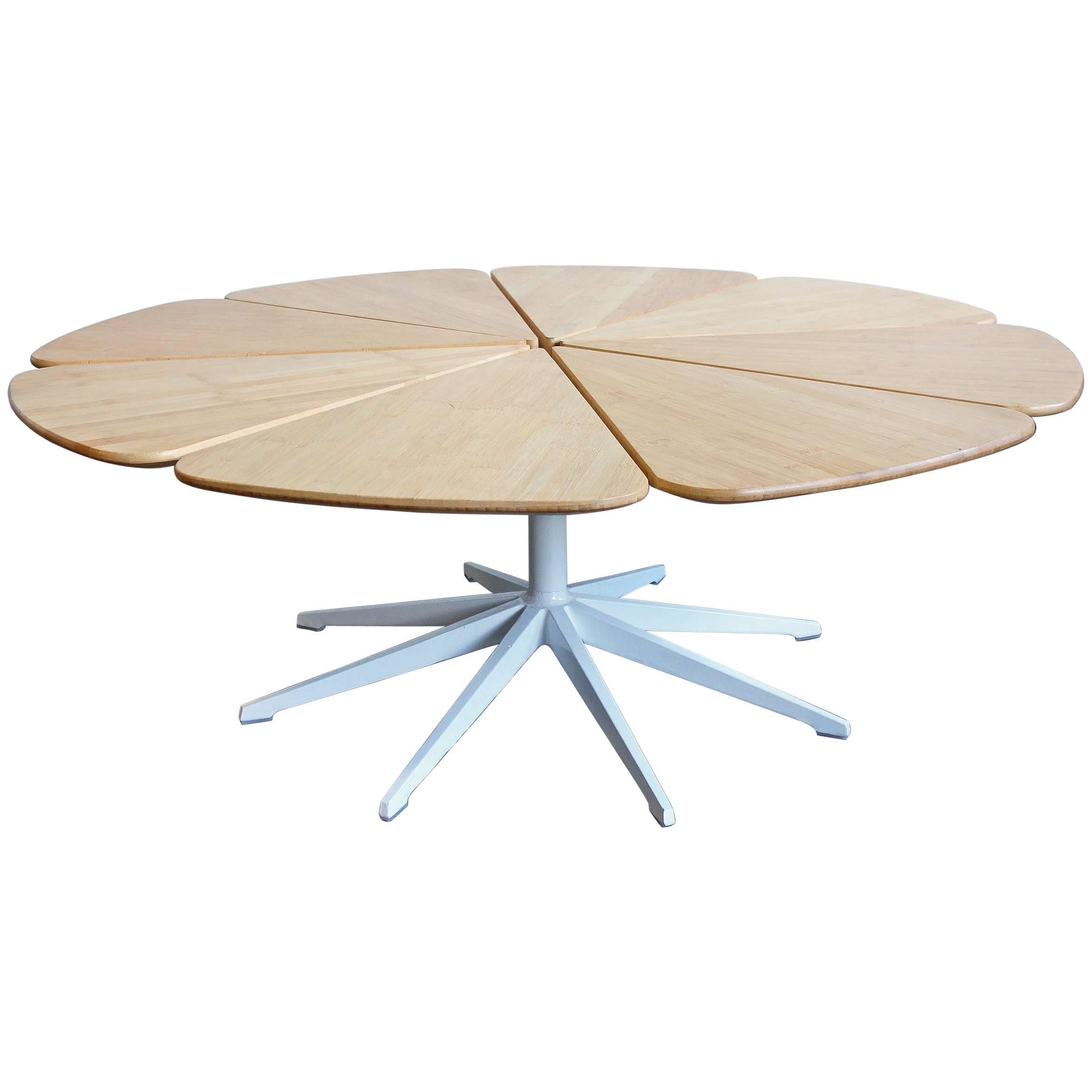 Mid-Century Richard Schultz Petal Coffee Table with Bamboo Top, Prototype