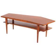 Walnut Coffee Table in the style of Bertha Schaefer for Singer & Sons, USA 1950