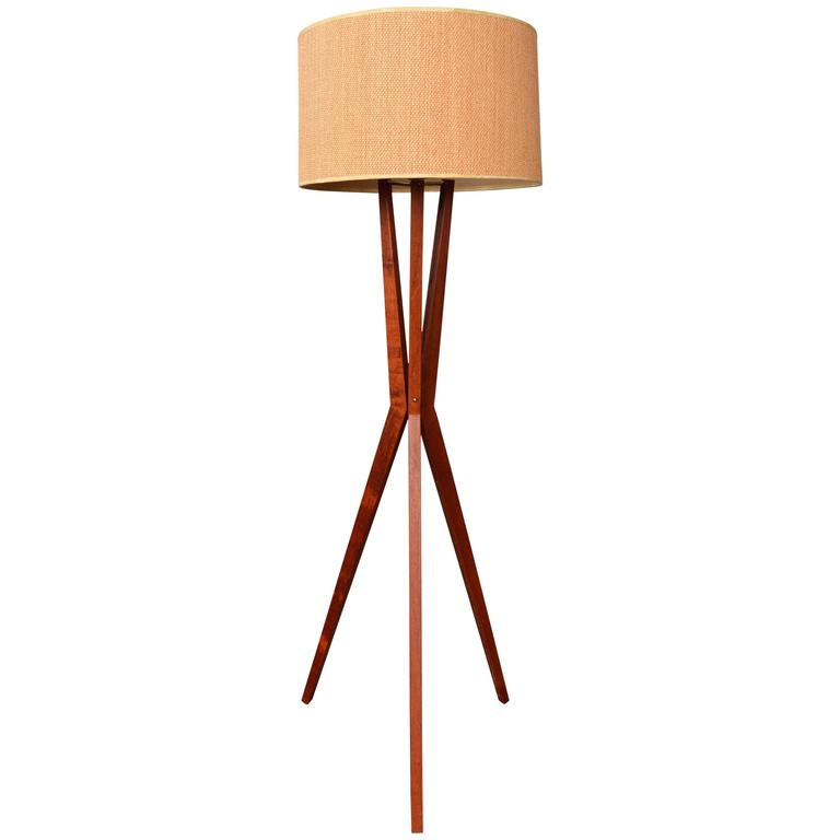 Danish Teak X Base Tripod Floor Lamp At 1stdibs Danish Teak X Base Tripod Floor Lamp For