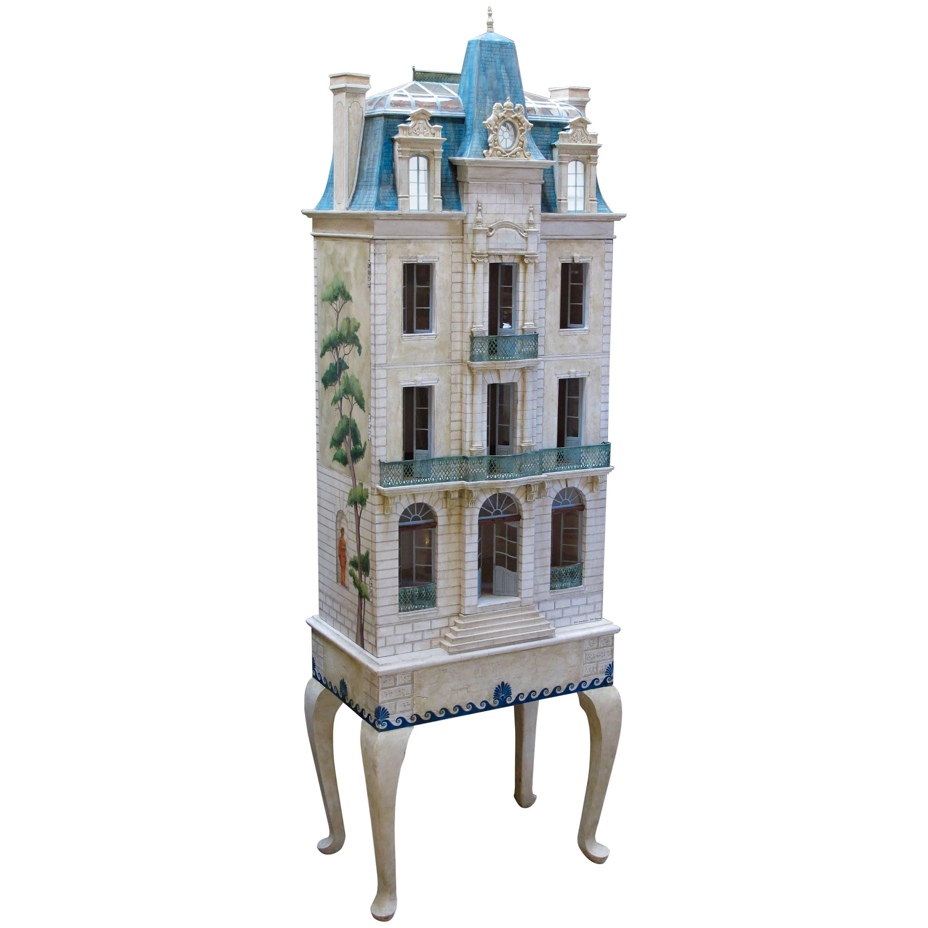 Seltenes und meisterhaft gefertigtes handbemaltes Puppenhaus von Eric und Carole Lansdown
