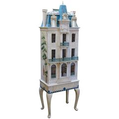 Rare and Masterfully Crafted Hand-Painted Doll House by Eric and Carole Lansdown