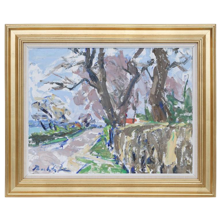 Danish Impressionist Landscape by Borge Bokkenheuser, circa 1940 at 1stDibs