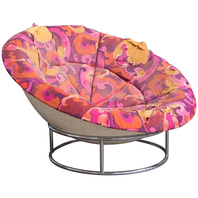 1970s 'Bird's Nest' Verner Panton Style Lounge Chair For Sale at