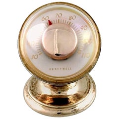 Vintage Mid-Century Modern, Sterling Silver Desk Thermometer, Tiffany & Co., New York