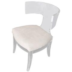 Nice Lucite Klismos Chair 4