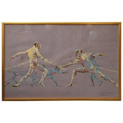 Leroy Neiman Fencers Print 2