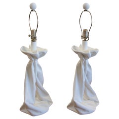 Plaster Draped Lamps