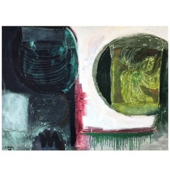 Sheldon Kirby “Talisman X” Abstract Oil Painting