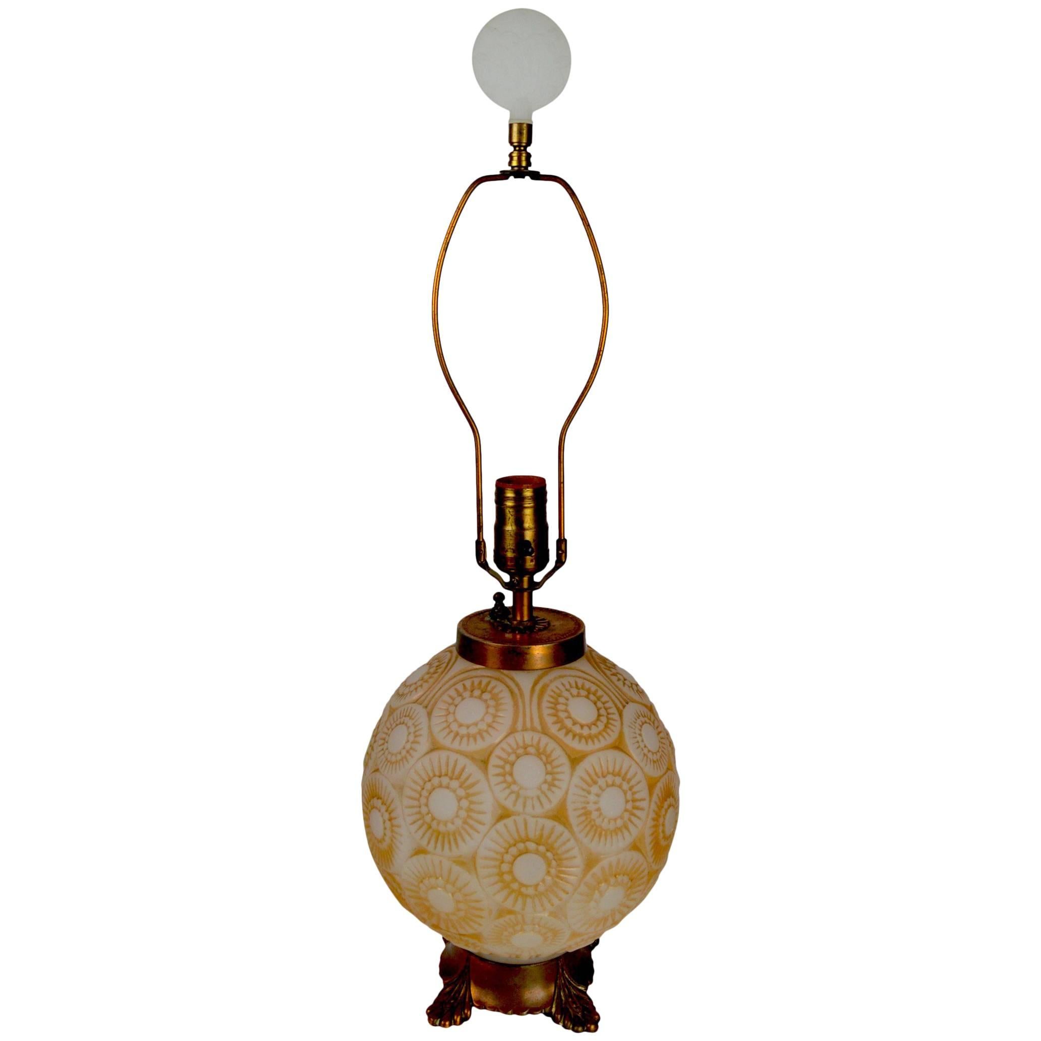 Art Deco Lamp after Lalique For Sale