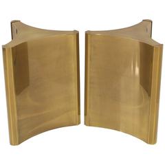 Pair of Brass Mastercraft Dining Table Bases