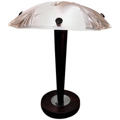 Gorgeous French Art Deco Table Lamp Signed by David Degué