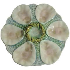 Majolica Oyster Plate Orchies, circa 1900