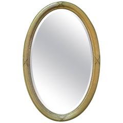 Edwardian Giltwood Oval Mirror 12