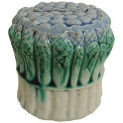 Majolica Asparagus Money Bank, circa 1900