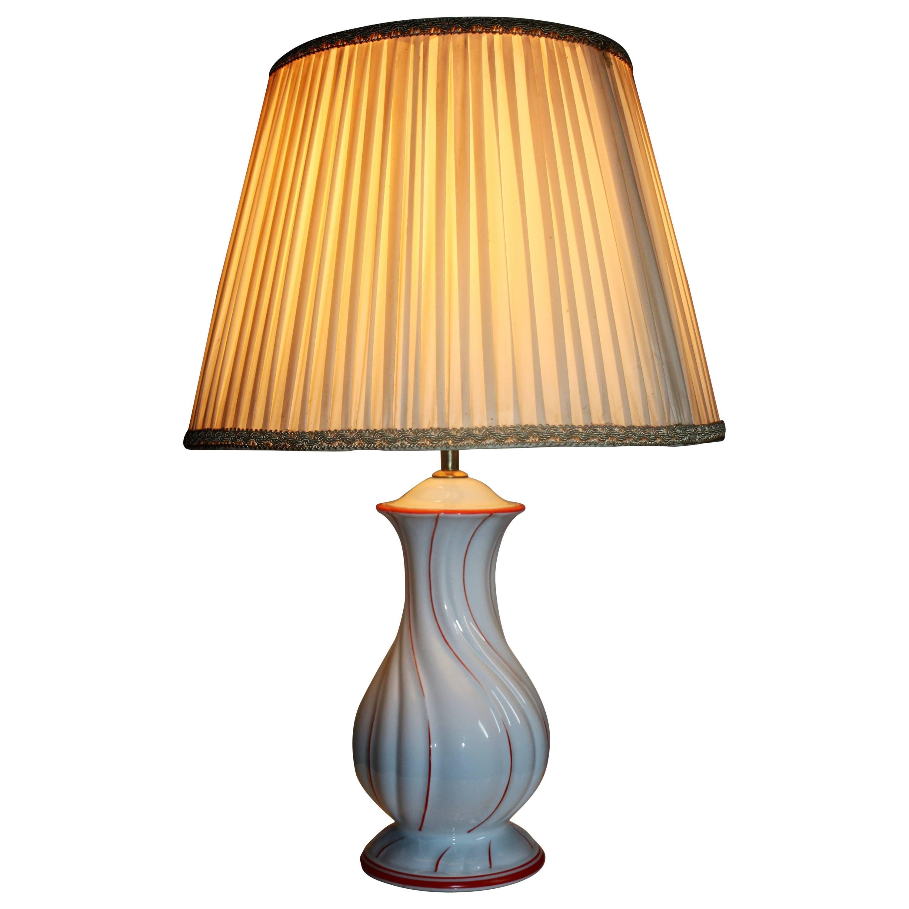 Rosenthal Porcelain Table Lamp, circa 1957