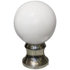 MCM Glass Globe Shade Table Lamp