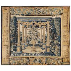 Antique Brussels Tapestry "Pergola", circa 1625