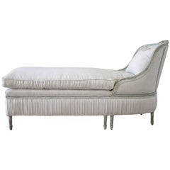 Antique 19th Century French Louis XVI Style Chaise Lounge