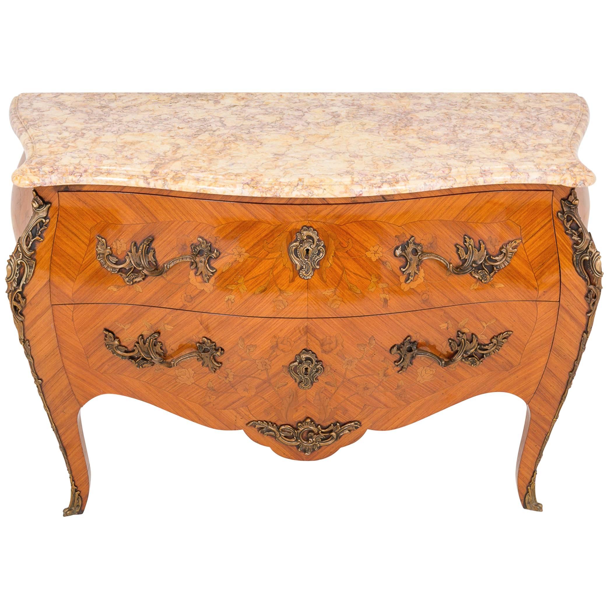 Superb French Walnut Commode For Sale