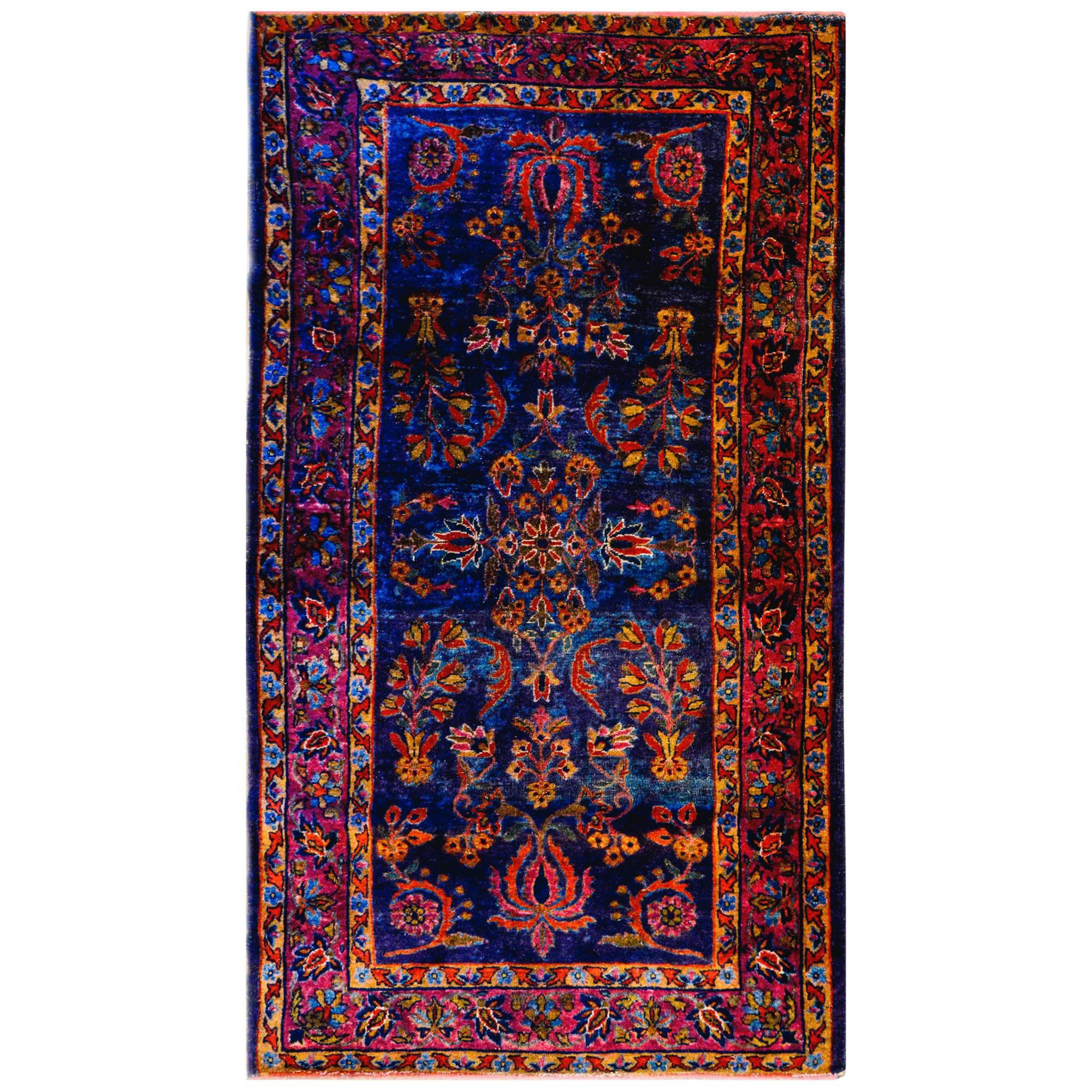 Early 20th Century Yazd Rug For Sale