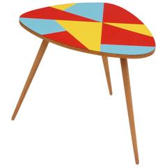 Coffee Table with Colored Formica, Czechoslovakia, 1962