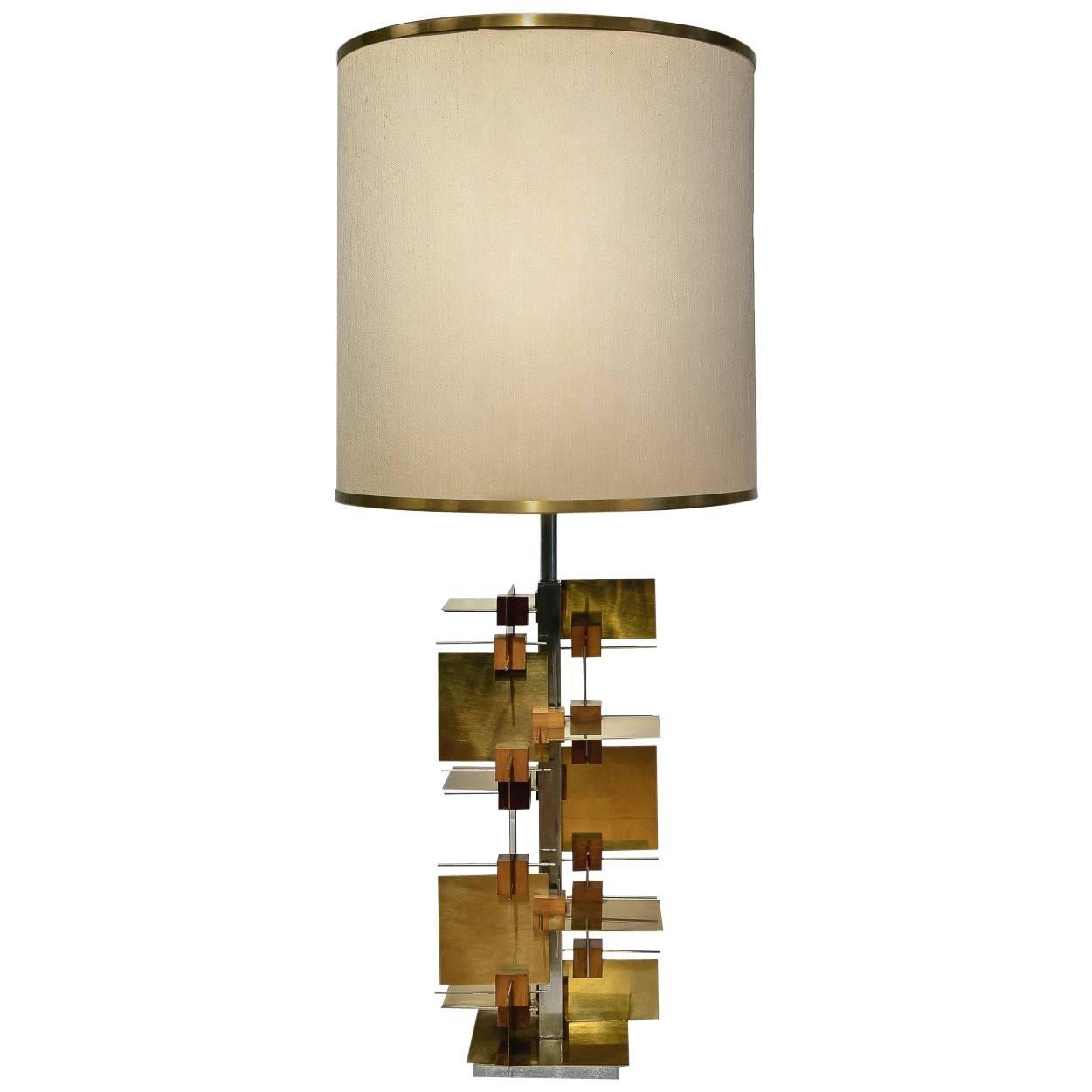 Very Rare Version of a System Series Table Lamp by Gaetano Sciolari For Sale