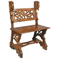 Gothic Fruitwood Bench