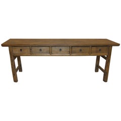 Used 19th Century Rustic Console Table