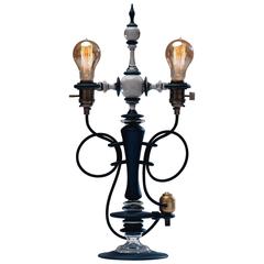 Contemporary Thompson Lamp Glass Lighting Fixture 