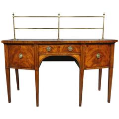 Antique George III Mahogany and Inlaid Bowfront Sideboard