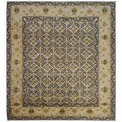 Turkish Oushak Vintage Square Oriental Rug