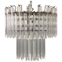 1970s Clear Lucite Chandelier 8