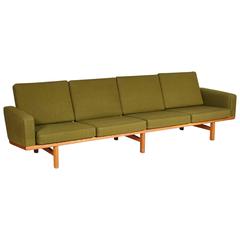Hans J. Wegner Danish GE236/4 Oak Sofa 11