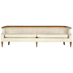 Walnut Sculpted Sofa by Erwin Lambeth for Tomlinson Furniture 10