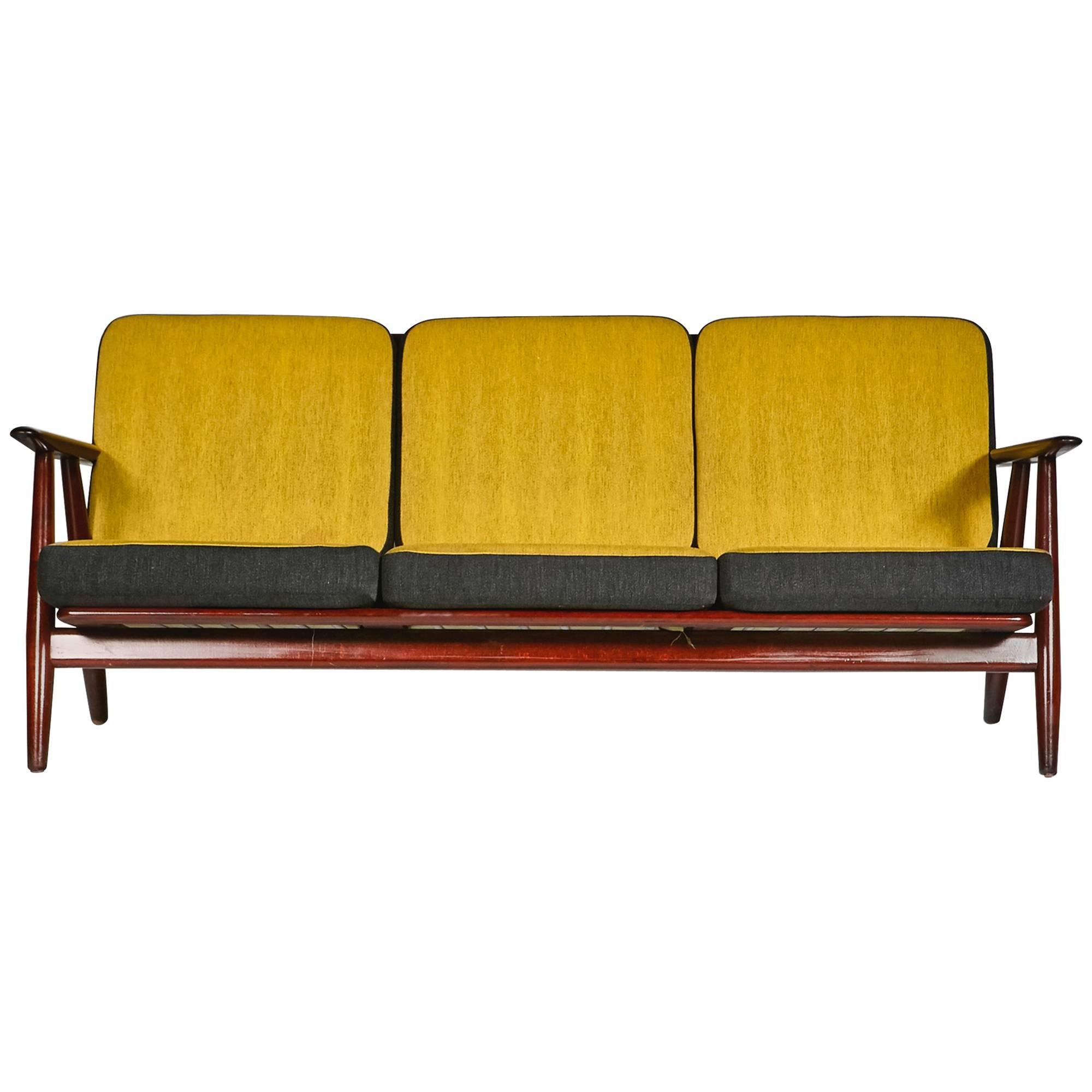 Hans J. Wegner for GETAMA Cigar Sofa with Reversible Cushions For Sale
