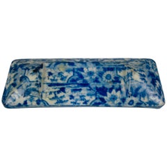 Enoch Wood & Sons English Pearlware Blue and White Transferware Knife Rest