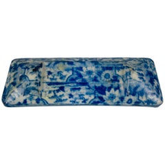 Enoch Wood & Sons English Pearlware Blue and White Transferware Knife Rest