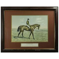 Equestrian Print "Fleurissant" by Mourle, Grand Steeple Chase, circa 1892