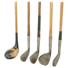 Used Set of Hickory Shafted Golf Clubs, Tom Stewart, St. Andrews
