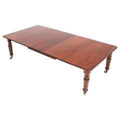 Antique Mid-Victorian Mahogany Extending Dining Table