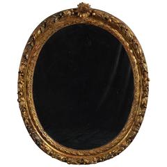 17th Century Carved Giltwood Mirror