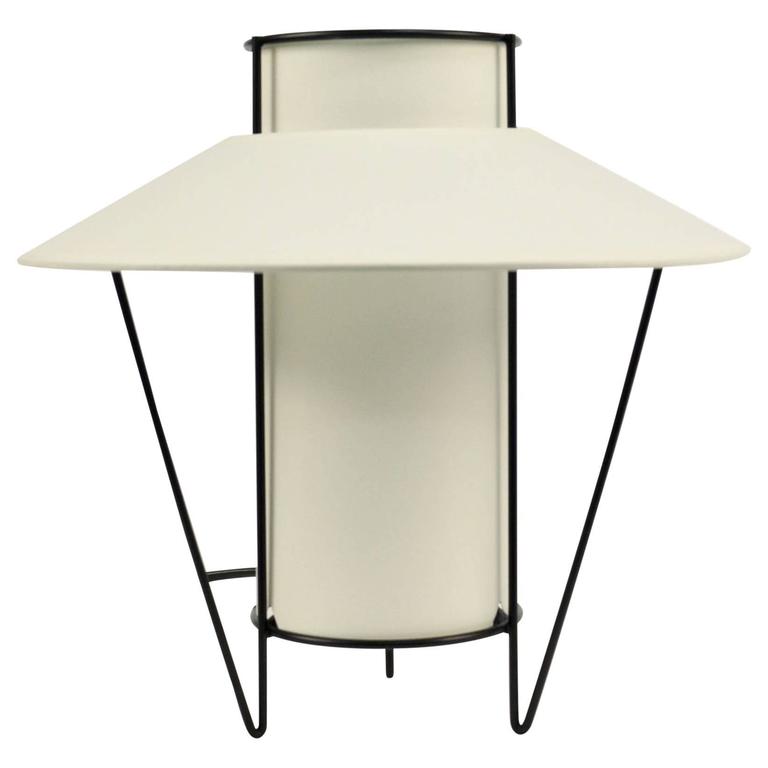 1950 Jacques Biny Attributed Modernist Lantern Table Lamp at 1stDibs |  jacques biny lamp